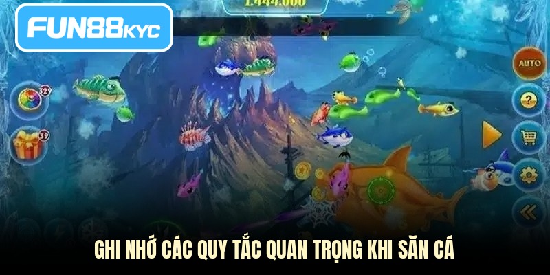 Ghi nhớ các quy tắc quan trọng khi săn cá