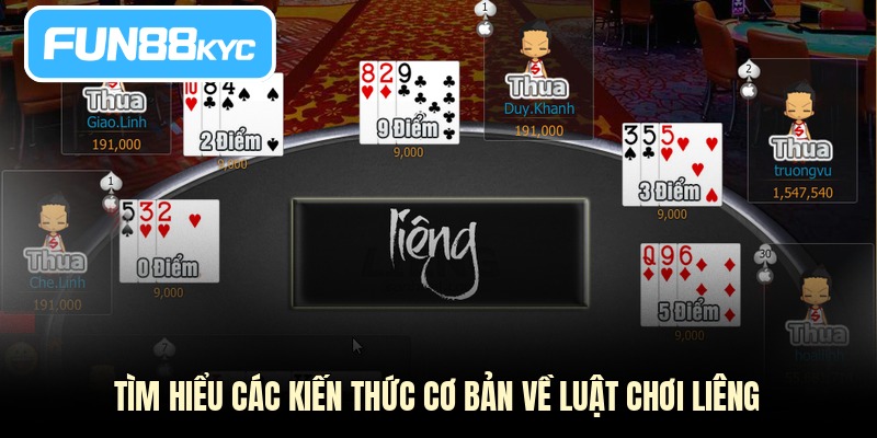 Tìm hiểu các kiến thức cơ bản về luật chơi Liêng